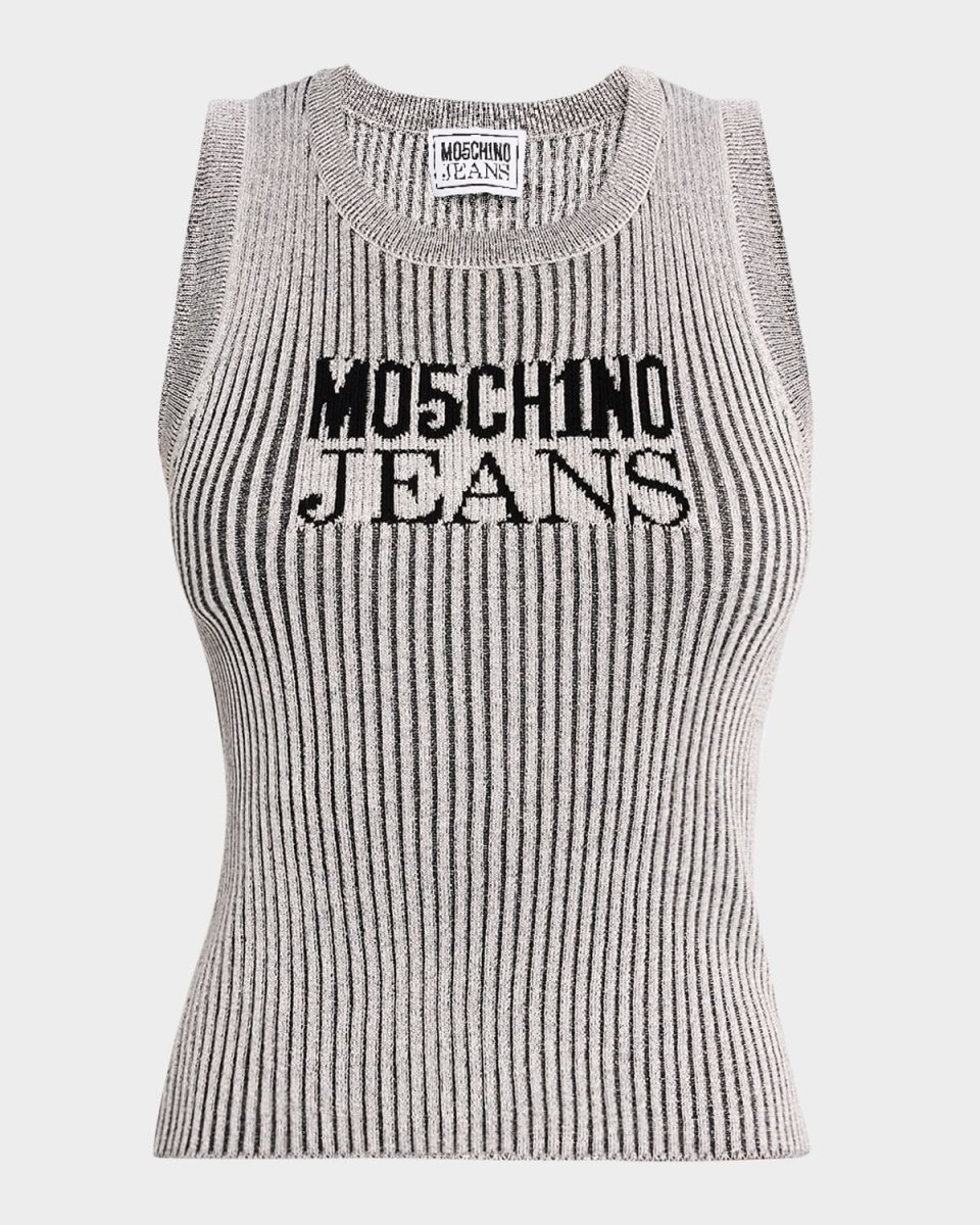 Logo Lurex Tank Top